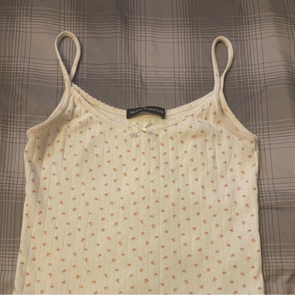 brandy melville eyelet tank